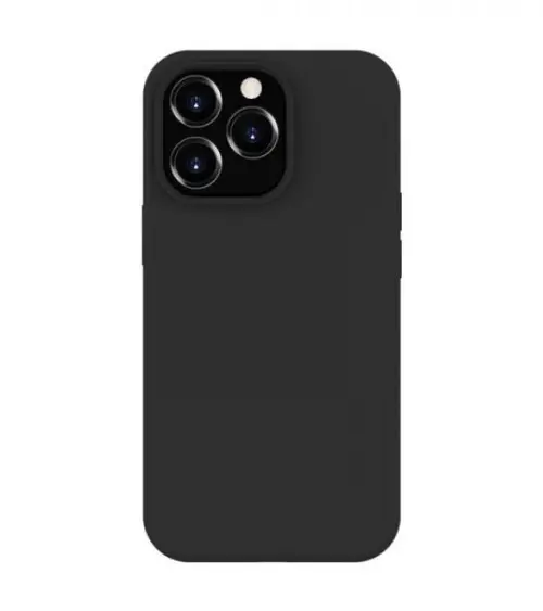 Protectie Spate Lemontti Liquid Silicon MagCharge pentru Apple iPhone 14 Pro (Negru)