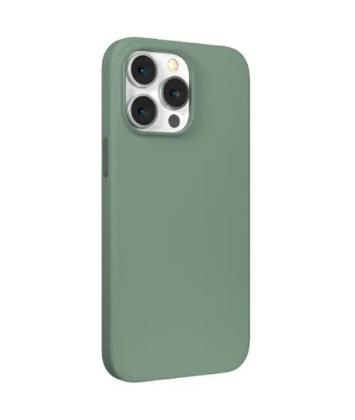 Protectie spate Devia Silicon Nature Series pentru Apple iPhone 14 Pro (Verde)