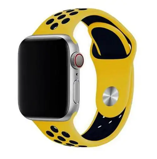 Curea smartwatch Devia Deluxe Series Sport 2 pentru Apple Watch 38 mm / 40 mm (Galben)