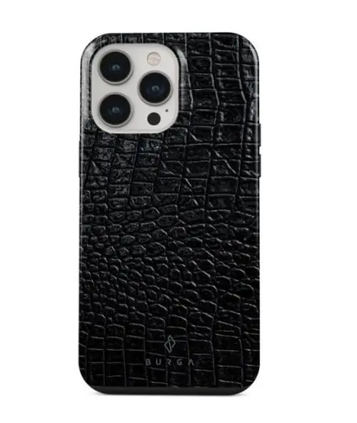 Protectie Spate Burga Dual Layer Reaper's Touch pentru Apple iPhone 14 Pro (Negru)