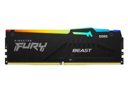 Memorie Kingston FURY Beast RGB, 8GB DDR5, 5200MHz, CL40