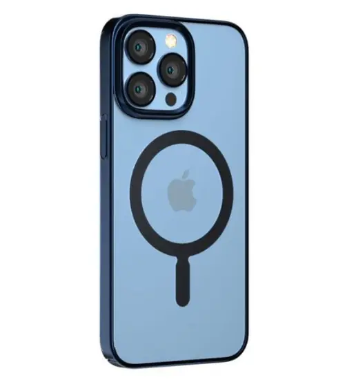 Protectie Spate Devia Glimmer Series Magnetic pentru Apple iPhone 14 Plus (Albastru)