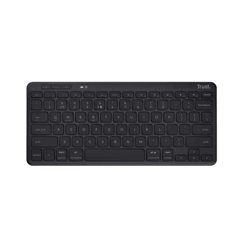 Tastatura Wireless Trust Lyra, USB Wireless/Bluetooth, Negru
