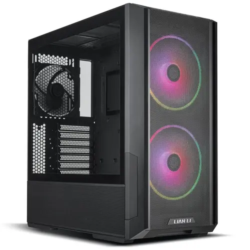 Carcasa Lian Li LANCOOL 216, Tempered Glass, Mid-Tower, fara sursa, ARGB, Negru