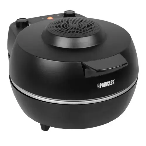 Aparat electric pizza Princess Pro, cu piatra, 1200W, Negru