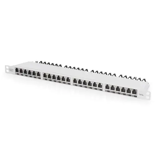 Panou de corectie Digitus cu 24 porturi 0,5U (Gri)