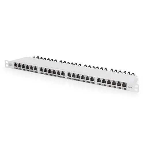Panou de corectie Digitus cu 24 porturi 0,5U (Gri)