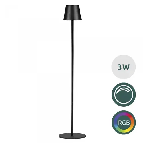 Lampa LED Samus SLL1200-300LM-3W-3000K+RGB+DIMMER, 3 W, 300 LM, Clasa energetica F, Temperatura de culoare 3000K, Functie RGB, Dimmare, Negru