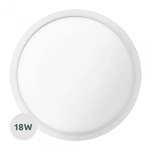 Plafoniera LED Samus SLP300-2160LM-18W-3000/4000/6500K, 18 W, 2160 LM, Clasa energetica E, Durata de viata 25000h, Alb