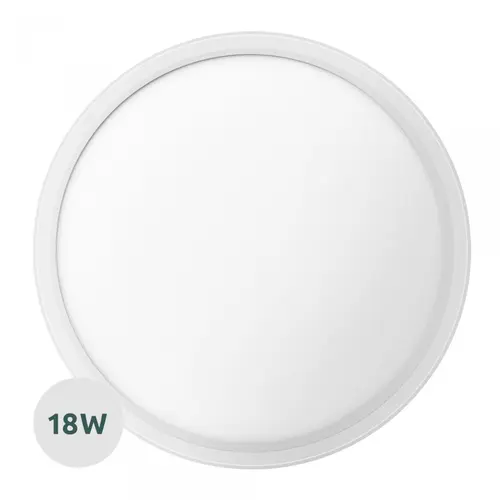Plafoniera LED Samus SLP300-2160LM-18W-3000/4000/6500K, 18 W, 2160 LM, Clasa energetica E, Durata de viata 25000h, Alb