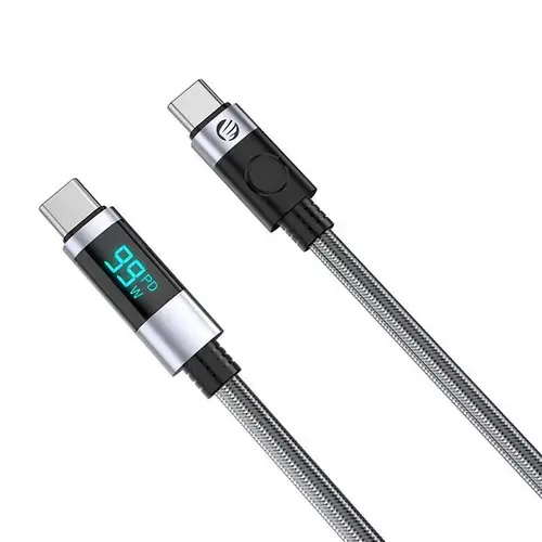 Cablu USB Orico LDC2C 100W USB Type-C - USB Type-C 0.5m, cu display