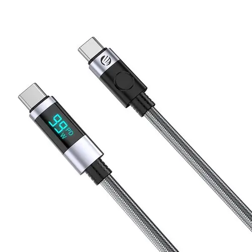 Cablu USB Orico LDC2C 100W USB Type-C - USB Type-C 0.5m, cu display