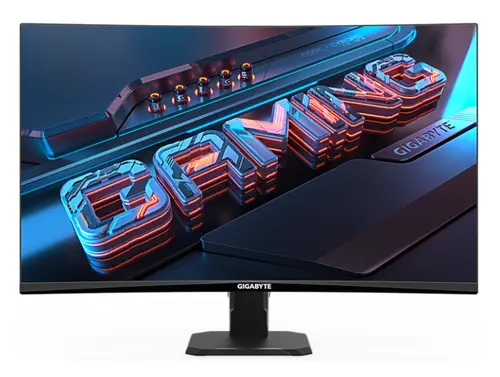 Monitor Gaming VA LED GIGABYTE 27inch GS27FC, Full HD (1920 x 1080), HDMI, DisplayPort, Ecran curbat, 180 Hz, 1 ms (Negru)