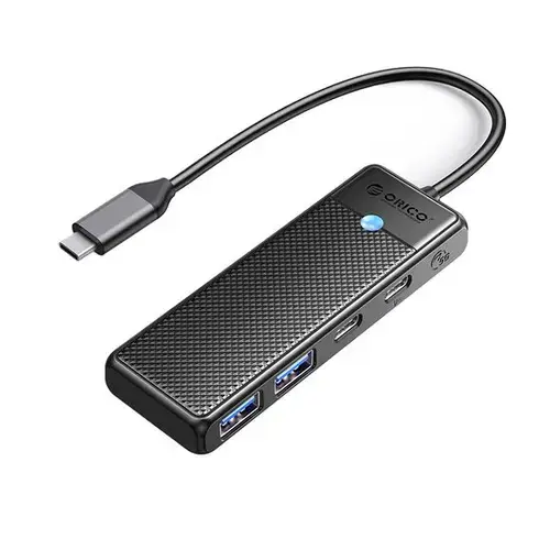 HUB USB Orico PAPW2AC-C3, 2x USB 3.0 Type A, 2x USB Type-C (Negru)