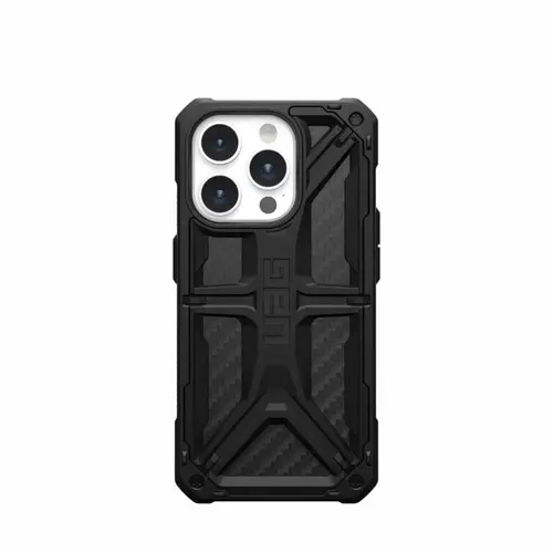 Husa de protectie UAG Monarch Series pentru iPhone 15 Pro, Carbon Fiber