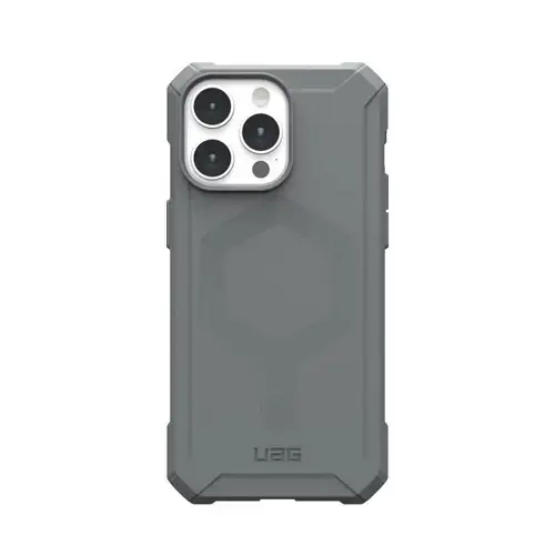 Husa de protectie UAG Essential Armor Magsafe pentru iPhone 15 Pro Max, Argintiu