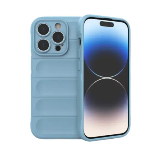 Husa Lemontti Magic Shield compatibila cu iPhone 14 Pro, Albastru