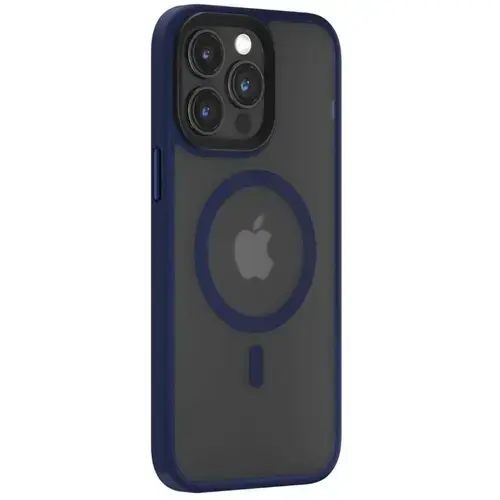 Husa Devia Pino Series Magnetic Shockproof compatibila cu iPhone 15 Pro Max, Albastru