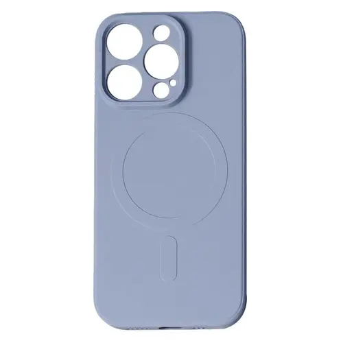 Husa Lemontti Silicon compatibila cu iPhone 15 Pro MagSafe, Gri