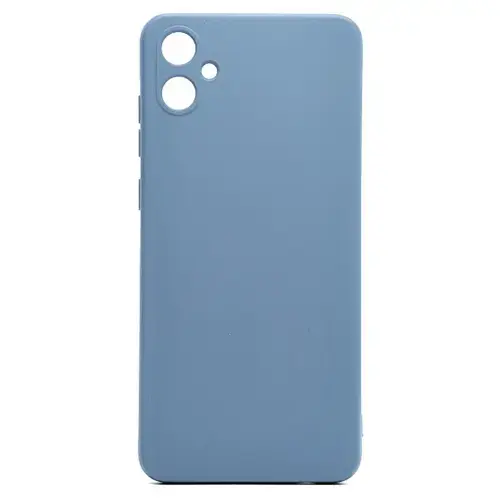 Husa Lemontti Silicon Soft Slim compatibila cu Samsung Galaxy A05, Lavender Gray (material mat si fin, captusit cu microfibra)