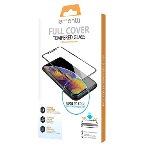 Folie Lemontti Sticla Full Fit compatibila cu Samsung Galaxy S23, Negru