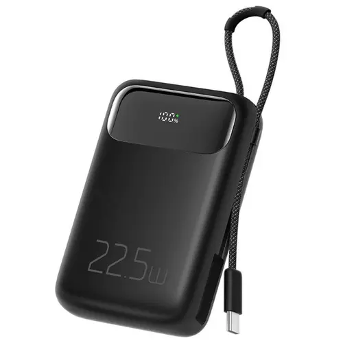 Acumulator Extern Mcdodo Digial Display 10000mAh, 22.5W, cablu Type-C inclus (Negru)
