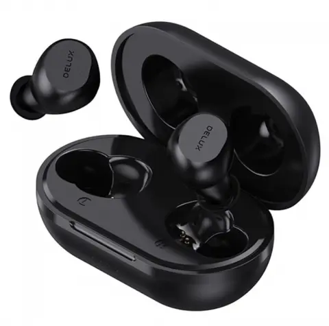 Casti True Wireless Delux DT3, Bluetooth, Microfon, IPX5 (Negru)
