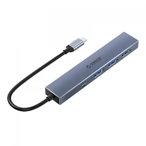 HUB USB Orico DHY-3U1C, 4x USB 3.2 Gen 2 (Gri)