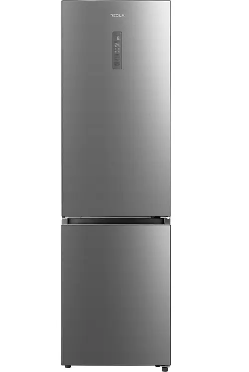 Combina frigorifica Tesla RC3800FMX, Clasa E, 378 L, Total No Frost, Display LED, H 201 cm (Inox)
