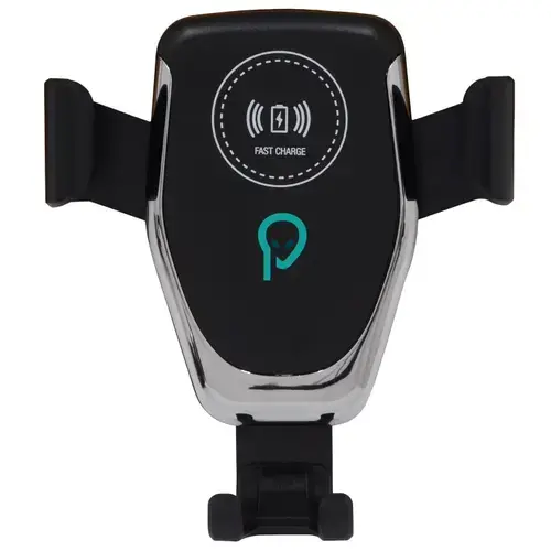 Suport auto  Spacer 2 in 1 SPAA-AUTOCHG-01, fixare in grilaj, incarcare wireless Qi 10W  (Negru)