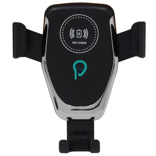 Suport auto  Spacer 2 in 1 SPAA-AUTOCHG-01, fixare in grilaj, incarcare wireless Qi 10W  (Negru)