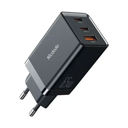 Incarcator Retea Mcdodo CH-1540, GaN 5 Mini, Fast Charge, 65W, USB, USB Type-C (Negru)