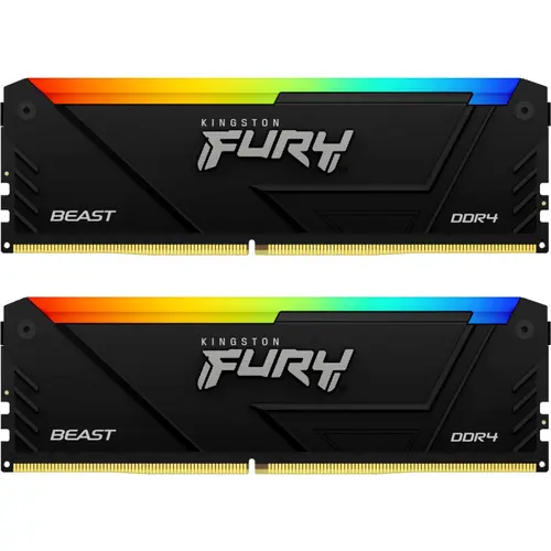 Memorii Kingston FURY Beast RGB 32GB(2x16GB) DDR4 3600MHz CL18 Dual Channel Kit