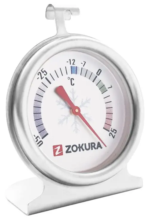 Termometru pentru frigider Zokura Z1189, -50°C / +25°C (Inox)