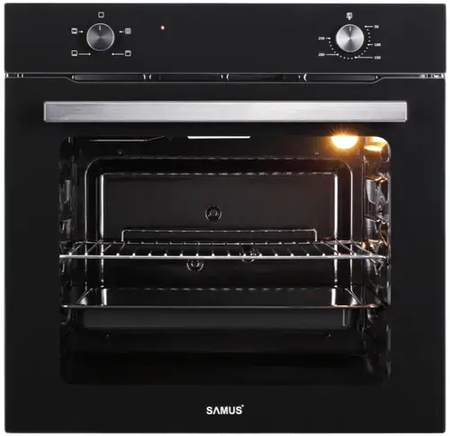 Cuptor incorporabil Samus SC621G4, Electric, 81 L, 4 functii (Negru)