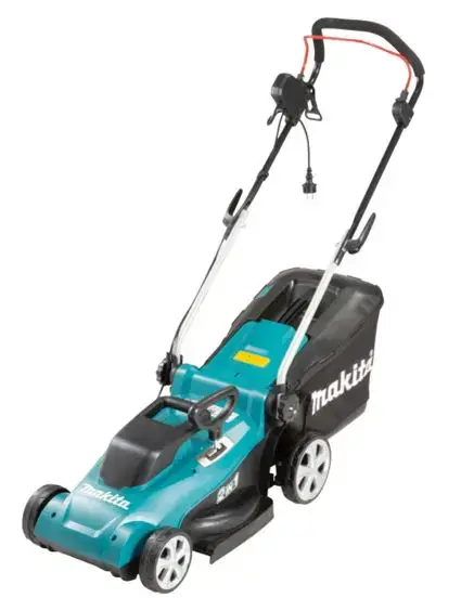 Masina electrica de tuns gazonul Makita ELM3720, 1400 W, 37 cm latime lucru, 3 trepte taiere, 40 l sac colector