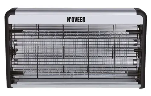 Lampa electrica anti-insecte Noveen IKN230 Economic, 2 x UV, 30 W, 2800 V (Negru/Argintiu)