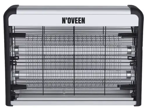 Lampa electrica anti-insecte Noveen IKN220 Economic White Black, 2 x UV, 20 W, 2500 V (Alb/Negru)