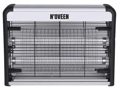 Lampa electrica anti-insecte Noveen IKN220 Economic White Black, 2 x UV, 20 W, 2500 V (Alb/Negru)