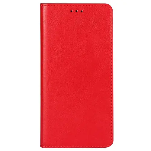 Husa Book Cover Lemontti, Stand, compatibila cu Samsung Galaxy A05s (Rosu)