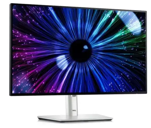 Monitor IPS LED Dell UltraSharp 23.8inch U2424HE, Full HD (1920 x 1080), HDMI, DisplayPort, Pivot, 120 Hz, 5 ms (Argintiu)