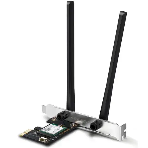 Placa de retea Wi-Fi Bluetooth Mercusys MA86XE, adaptor PCIe, Wi-Fi 6, AX3000, Wi-Fi Dual-Band, Bluetooth 5.2