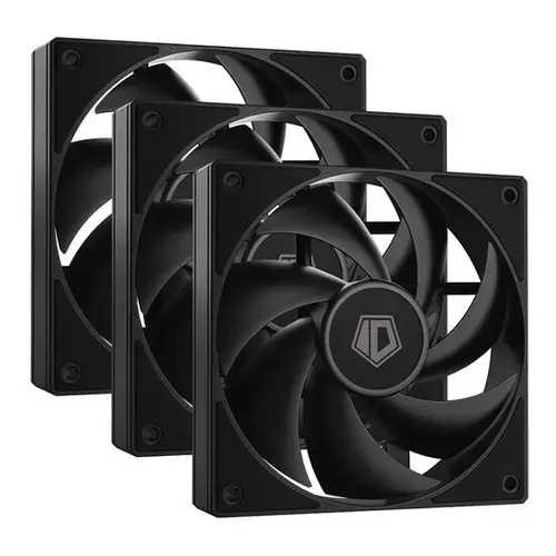 Set 3 ventilatoare ID-Cooling AF-125, 120mm (Negru)