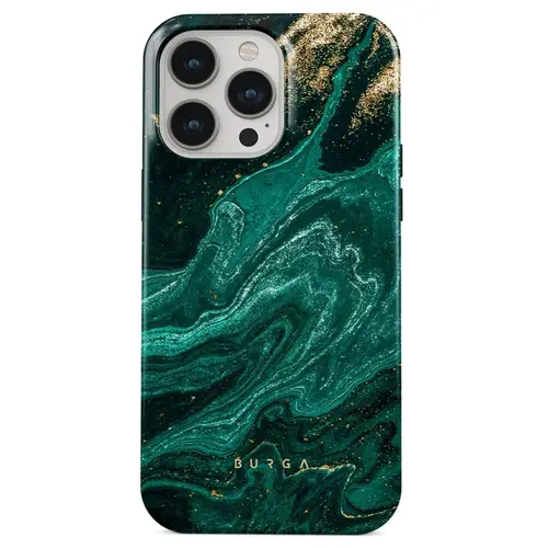 Husa Burga Dual Layer Emerald Pool compatibila cu iPhone 15 Pro Max
