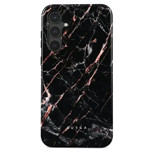Husa Burga Dual Layer Rose Gold Marble compatibila cu Samsung Galaxy S23 FE