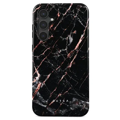 Husa Burga Dual Layer Rose Gold Marble compatibila cu Samsung Galaxy S23 FE