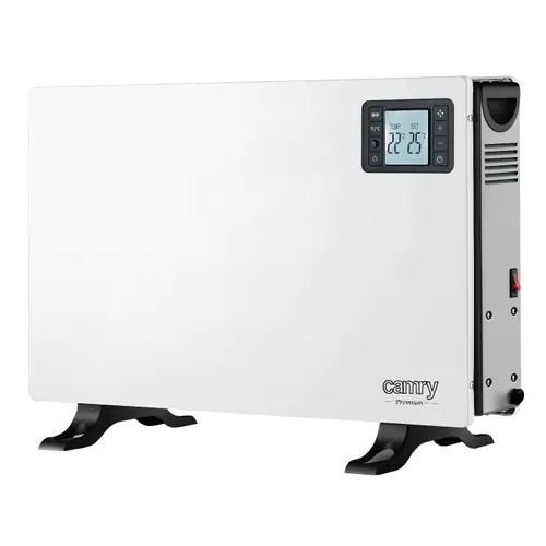 Convector electric Camry CR7739, 2000 W, 3 trepte, Ventilator TURBO, Timer (Alb)