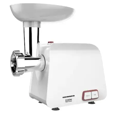 Masina de tocat carne Heinner MG-1340WH, 1340 W, 1.2 kg/min (Alb)