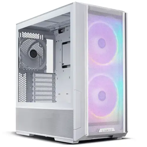 Carcasa Lian Li LANCOOL 216, Tempered Glass, Mid-Tower, fara sursa, ARGB, Alb