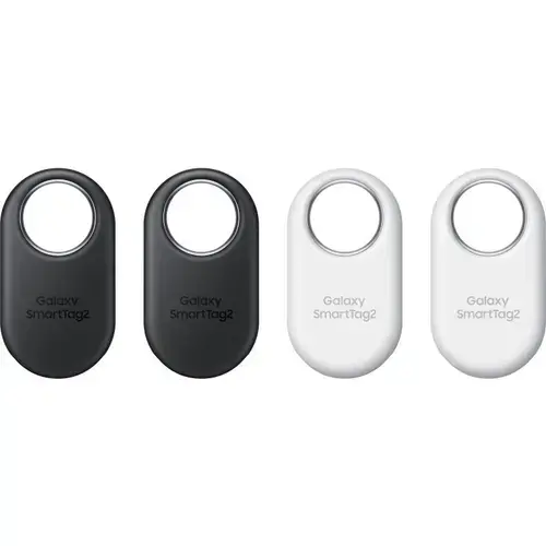 Samsung Galaxy SmartTag2, 4 pack, Bluetooth, 500 de zile autonomie, Waterproof IP67 (Alb/Negru)